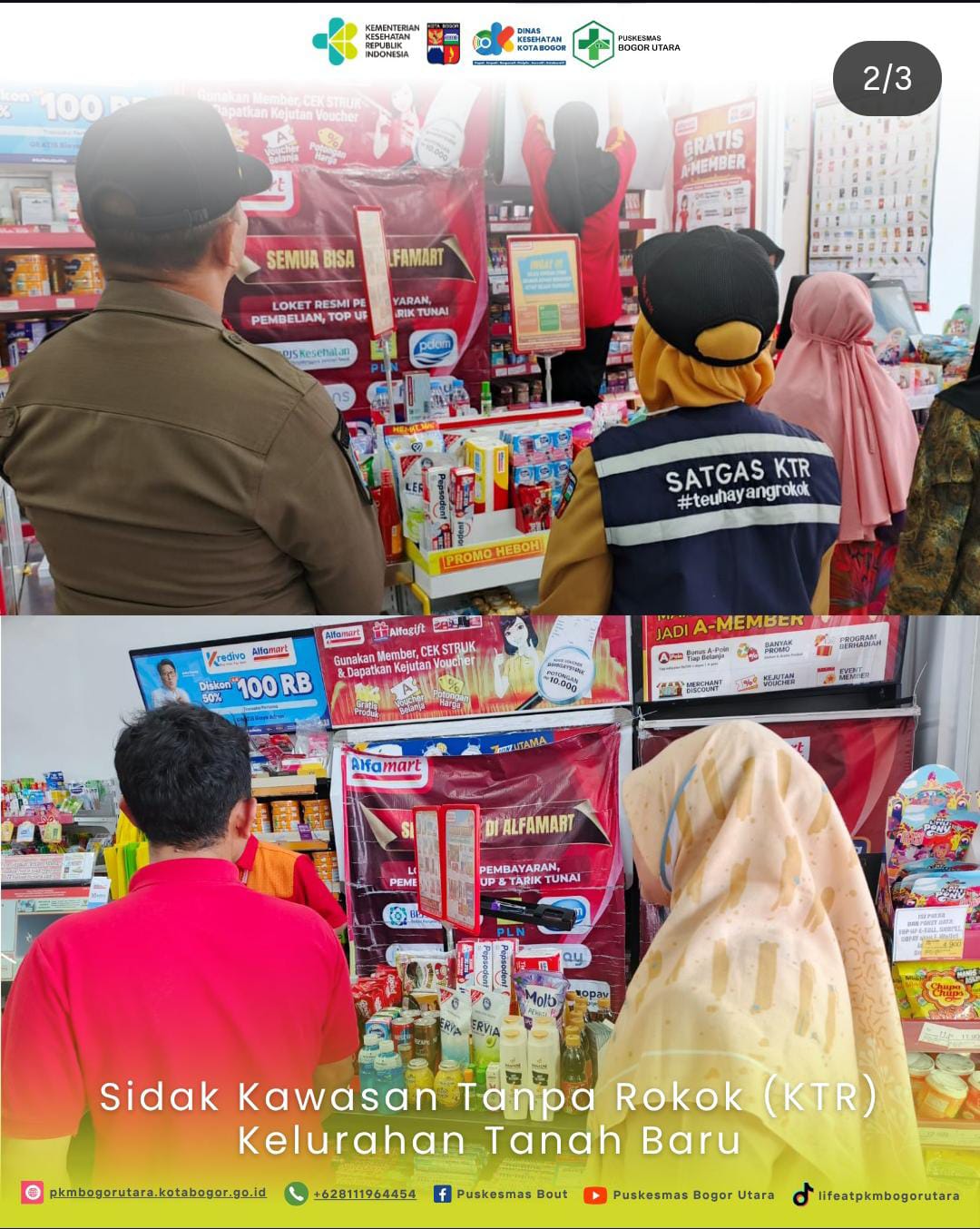 Sidak KTR Kelurahan Tanah Baru 