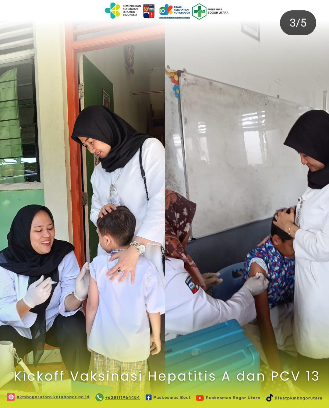 Vaksinasi Hepatitis A dan PCV 13 Bagi Siswa Sekolah