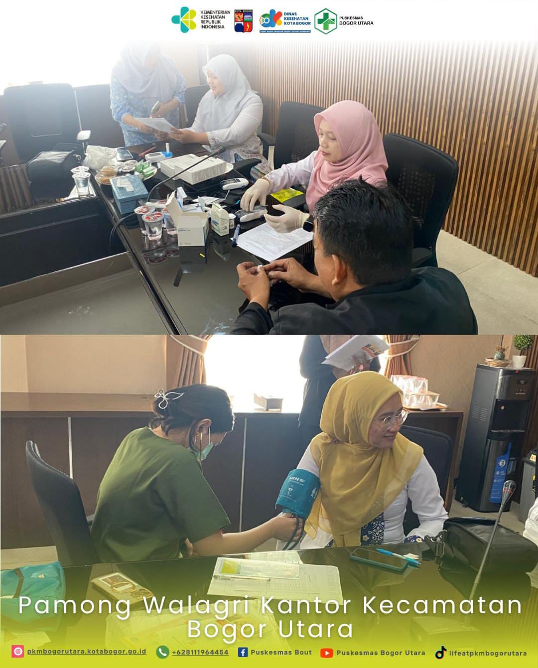 Pamong Walagri di Kantor Kecamatan Bogor Utara