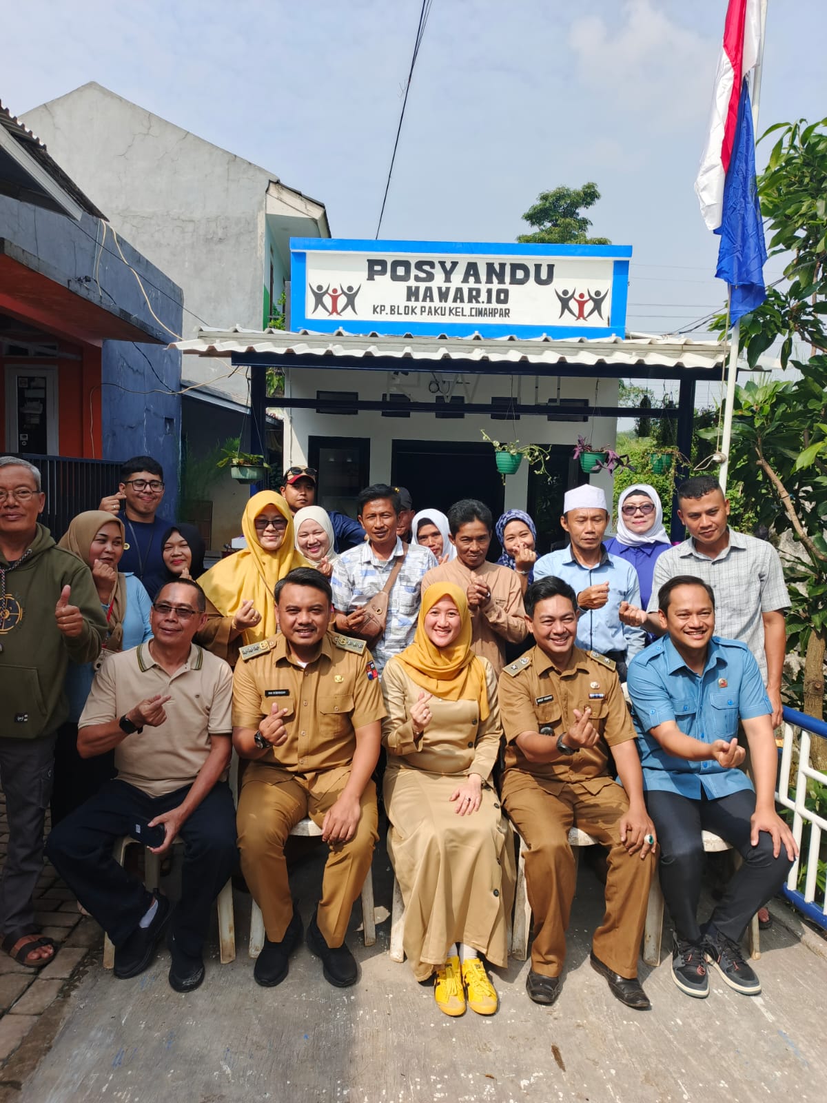 Peresmian Gedung Posyandu Mawar 10 Cimahpar 